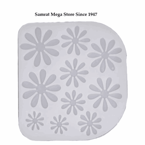 Silicone Mold – Floral Pattern Tray (5.5" × 5.5", 3 mm Thick)