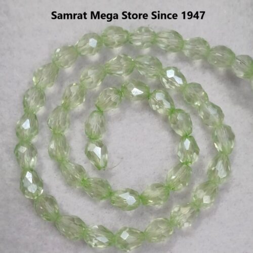 Glass Drop Beads (6*8 mm, ~45 to 50 pcs) – Light Green