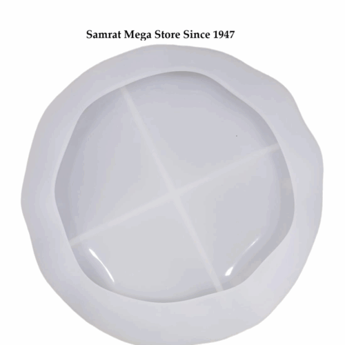 Silicone Mold – Round Geode Tray (7.8", 15mm Thick)