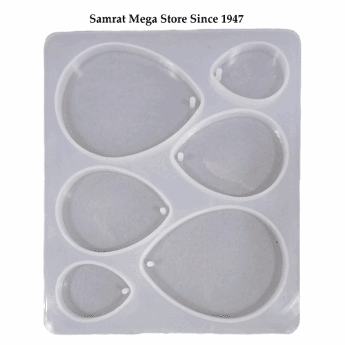 Silicone Mold – Round & Oval Pebble Set (3.5″×4", 6mm Thick)