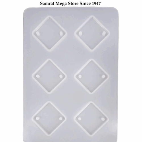 Silicone Mold – Faceted Diamond Set (3.5″×5.2", 4mm Thick)