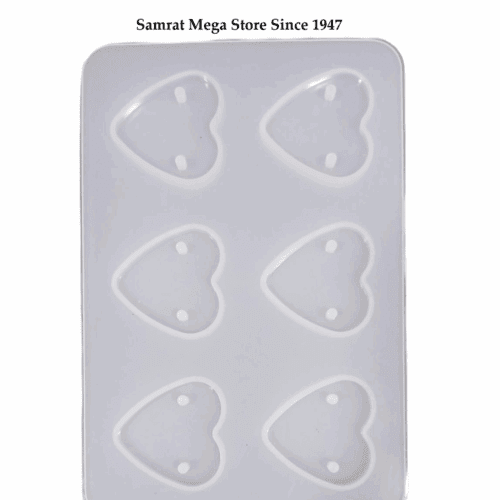 Silicone Mold – Heart Coaster Set (3.5″×5.2", 4mm Thick)