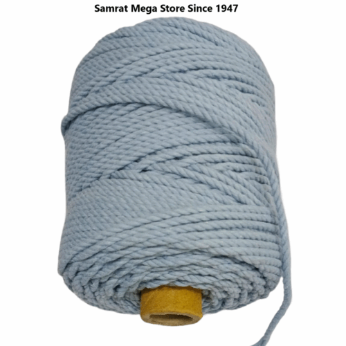 Macrame Cord – 3mm Twisted (3 Ply, Approx. 500g) Light Blue