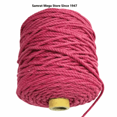 Macrame Cord – 3mm Twisted (3 Ply, Approx. 500g) Hot Pink