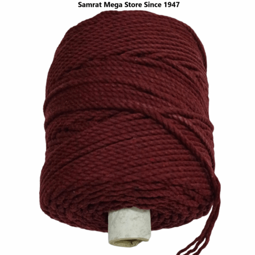Macrame Cord – 3mm Twisted (3 Ply, Approx. 500g) Wine