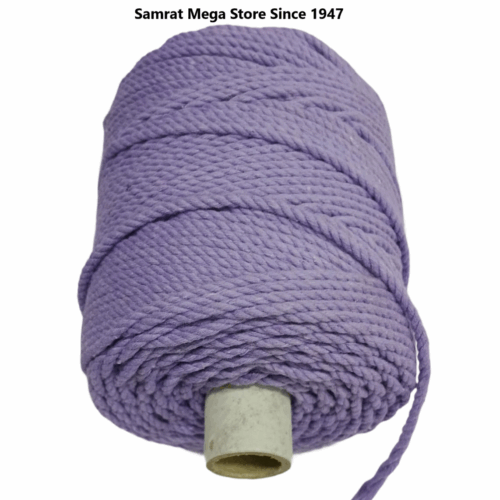 Macrame Cord – 3mm Twisted (3 Ply, Approx. 500g) Lavender