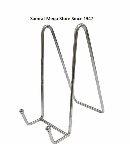 Silver Metal Easel Stand 6" (Appx. 14 × 11 cm)