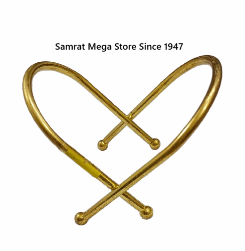 Golden Metal Easel Stand 3" (Appx. 8 × 8 cm)