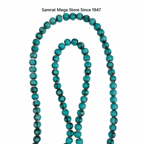 Round Glass Beads – Aqua | 4mm, 6mm & 8mm