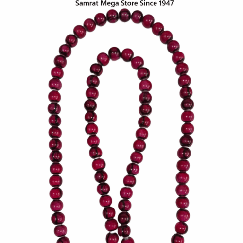 Round Glass Beads – Rani Pink | 6mm & 8mm