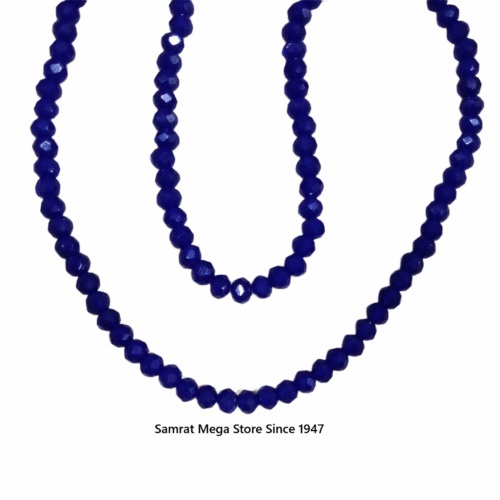 Opaque Round Glass Beads - Blue (4mm, ~ 110–115 pcs)