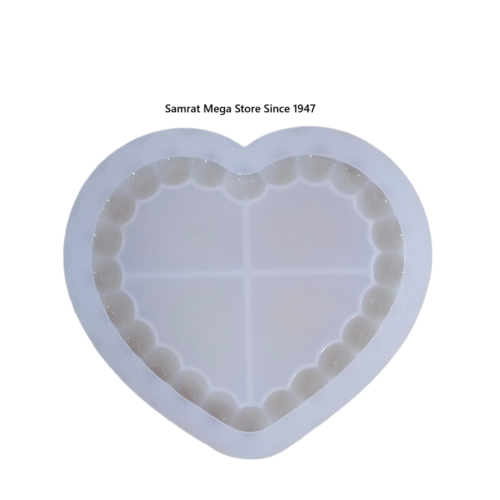 Silicone Mold – Heart Bubble Shape (5"×5.6", 12mm Thick)