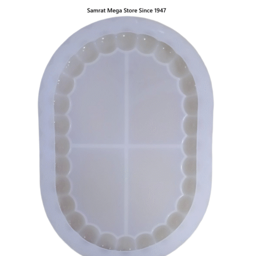 Silicone Mold – Oval Elliptical (4.8"×6.6", 12mm Thick)