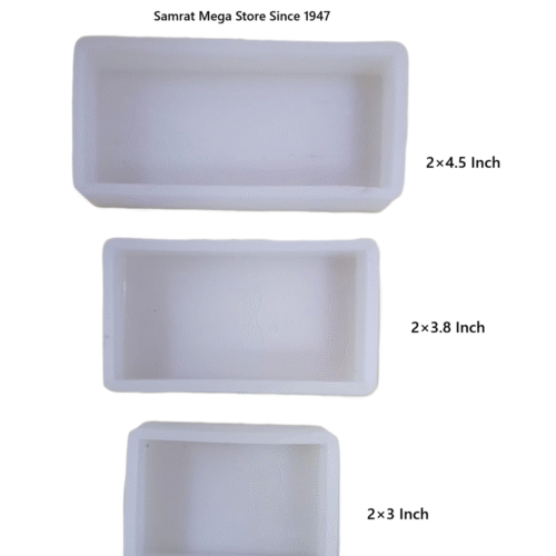 Silicone Mold – Rectangle Tray (3 Pcs, 20mm Thick)