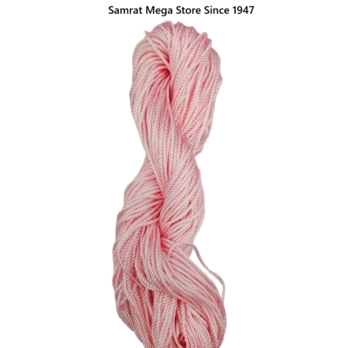 Polyester Crochet Yarn, Twisted – Baby Pink (4mm, 100g)