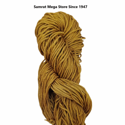 Polyester Crochet Yarn, Twisted – Camel Brown (4mm, 100g)