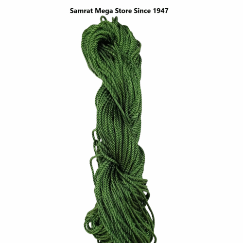 Polyester Crochet Yarn, Twisted – Forest Green (4mm, 100g)