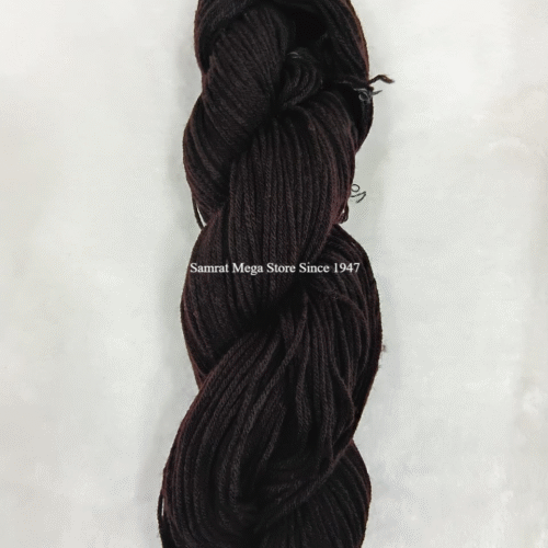 AcroCot Acrylic 4 Ply Yarn without Fiber (Shade-156) Dark Brown
