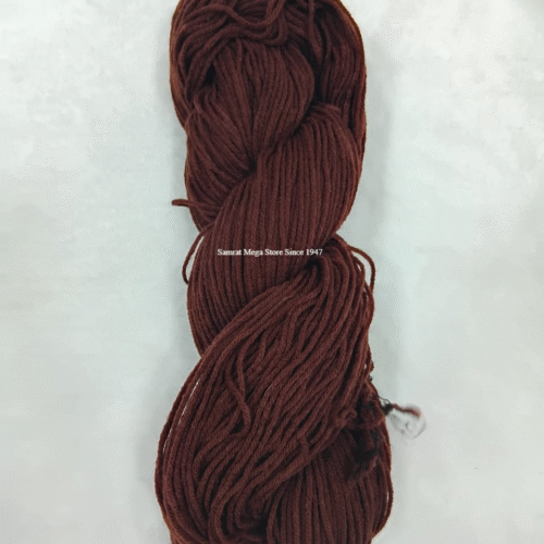 AcroCot Acrylic 4 Ply Yarn without Fiber (Shade No. 152) Chocolate Maroon