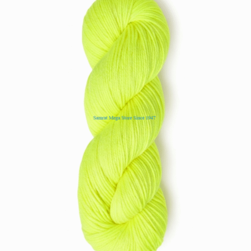 AcroCot-Acrylic 4Ply Yarn without Fiber (Shade-118) Fluorescent Lemon