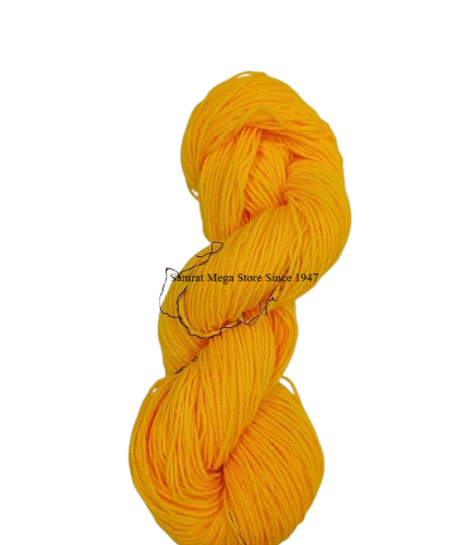 AcroCot - Acrylic 4 Ply Yarn without Fiber (Shade No. 123) Dark Yellow