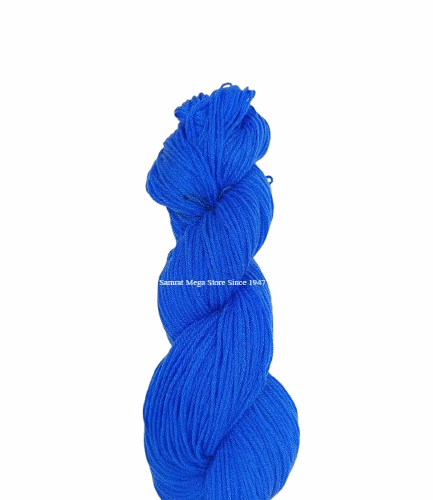 AcroCot - Acrylic 4 Ply Yarn without Fiber (Shade-124) Bright Blue