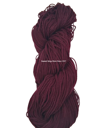 AcroCot-Acrylic 4 Ply Yarn without Fiber (Shade No. 151) Dark Maroon
