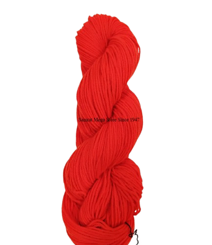 AcroCot – Acrylic 4 Ply Yarn without Fiber (Shade-142) Orange Red
