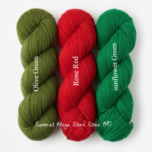 AcroCot-Acrylic 4 Ply Yarn without Fiber - Rose Red Set