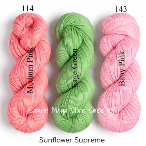 AcroCot-Acrylic 4 Ply Yarn without Fiber - Pink Tulip Flower Set