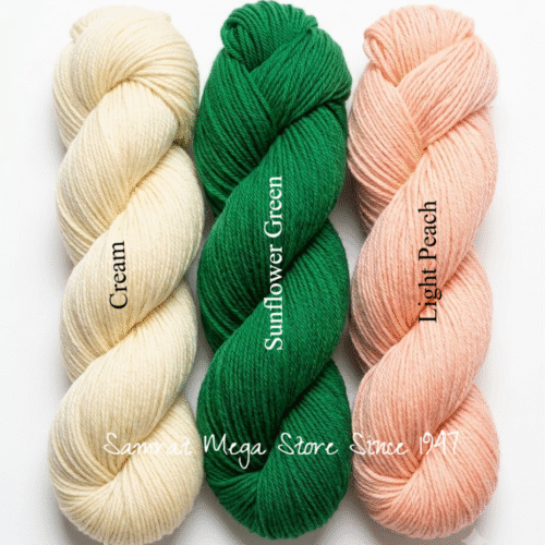 AcroCot-Acrylic 4 Ply Yarn without Fiber - Peach Tulip Flower Set