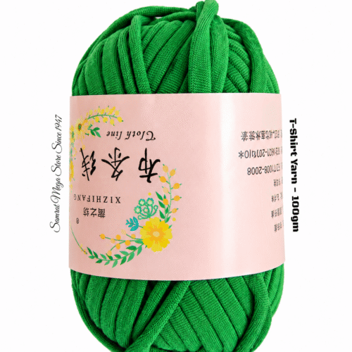 T-Shirt Yarn - 100gm Shade (Parrot Green)